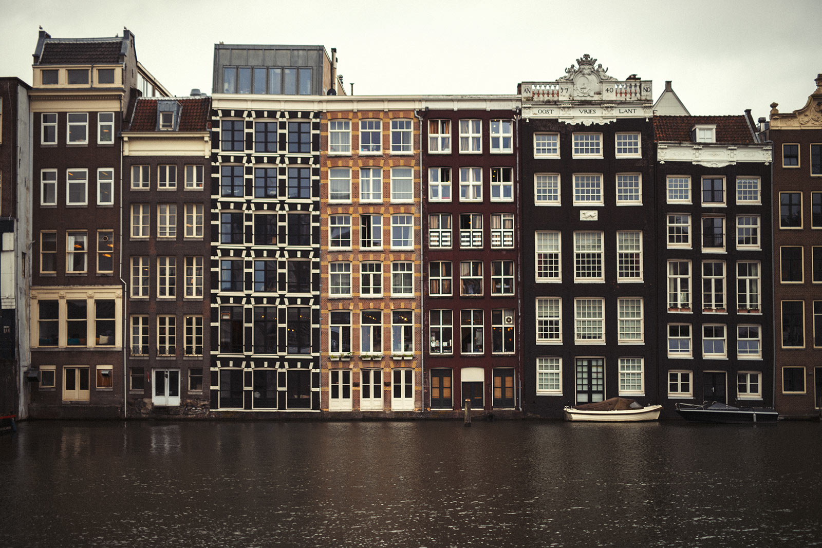 A line of character homes in Amsterdam where Naturopath Lisa Fitzgibbon visited